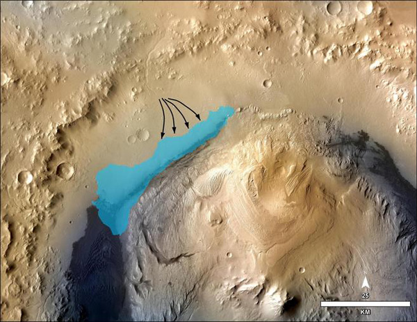 La NASA halla el lago de Marte apto para la vida