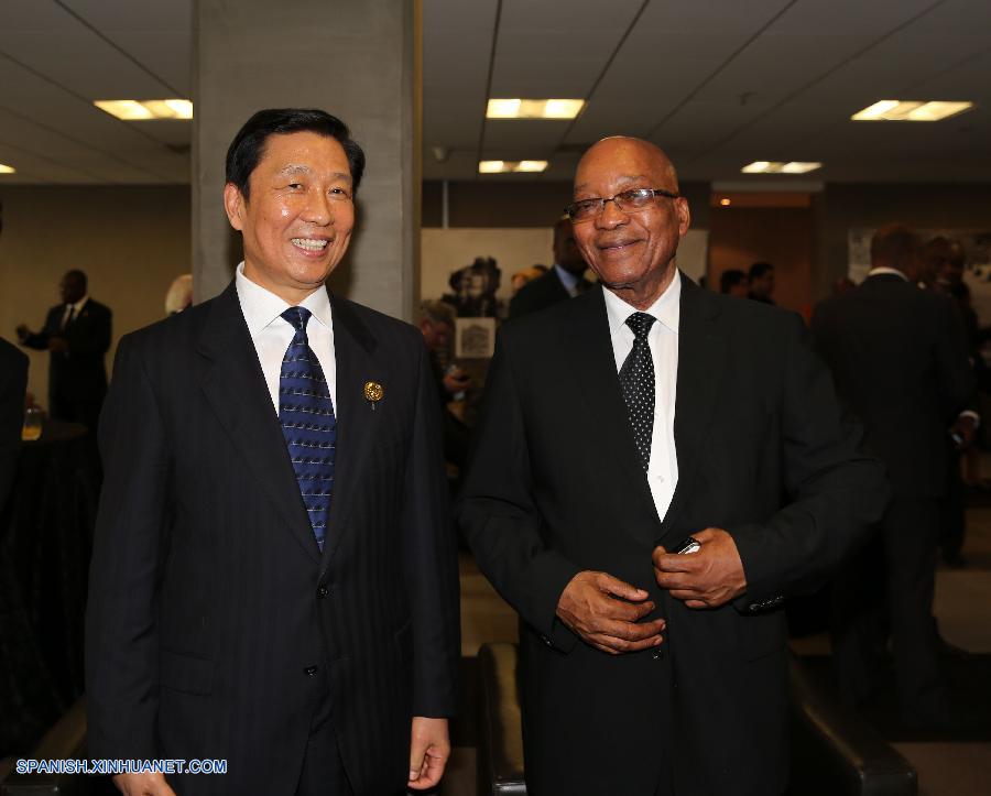 Presidente sudafricano se reúne con vicepresidente chino