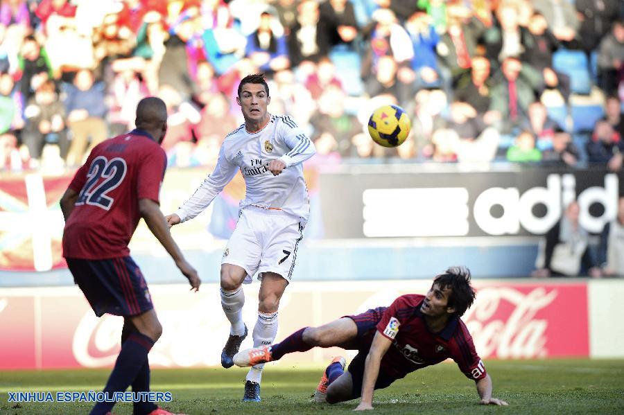 Fútbol: Real Madrid saca empate 2-2 ante Osasuna