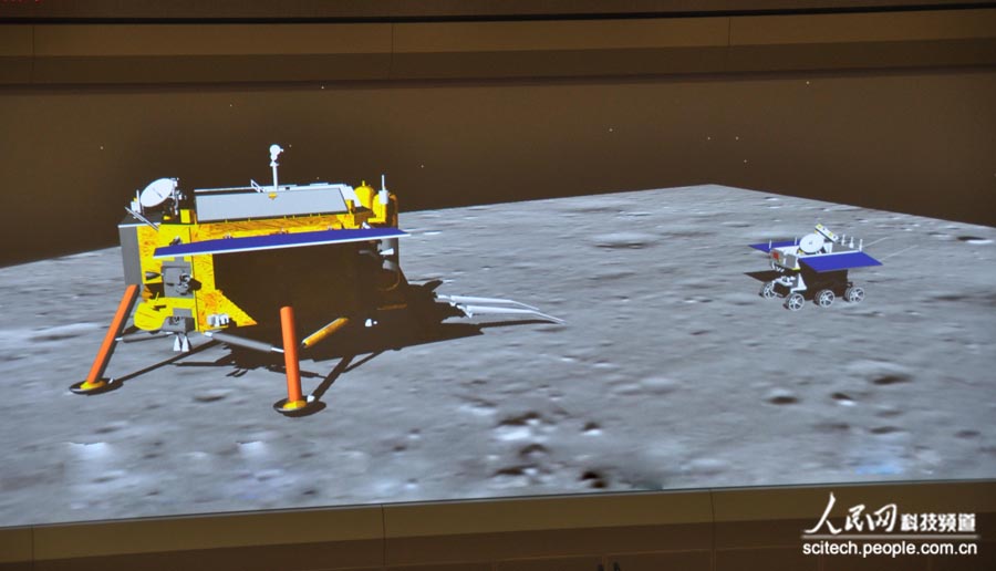 Vehículo y sonda lunares de China se fotografían mutuamente