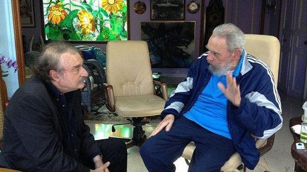 Publican nueva imagen de Fidel Castro junto a Ignacio Ramonet