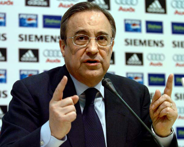 El presidente del Real Madrid dice que "hay una campaña contra el fútbol español"