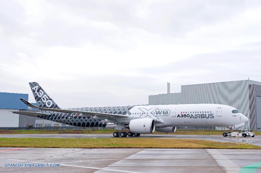 El A350 con su librea especial