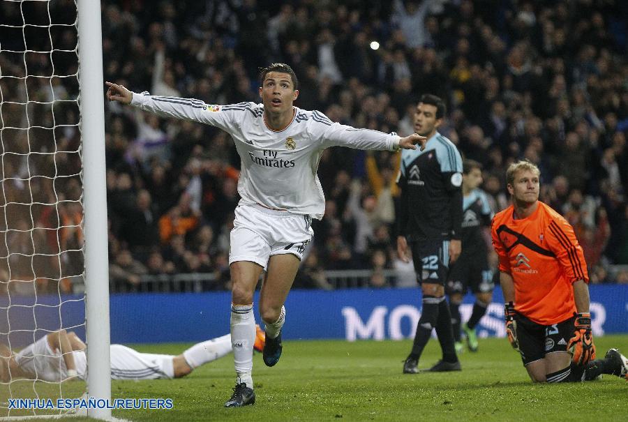 Fútbol: Real Madrid gana 3-0 a Celta de Vigo en liga española