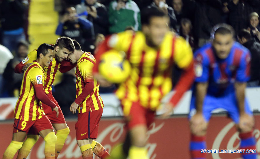 Fútbol: Barcelona arriesga liderato al empatar 1-1 con Levante 