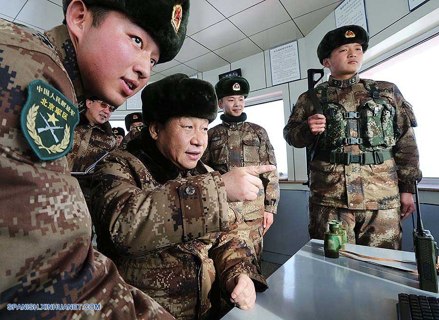 Presidente chino visita a tropas fronterizas antes de Año Nuevo Lunar