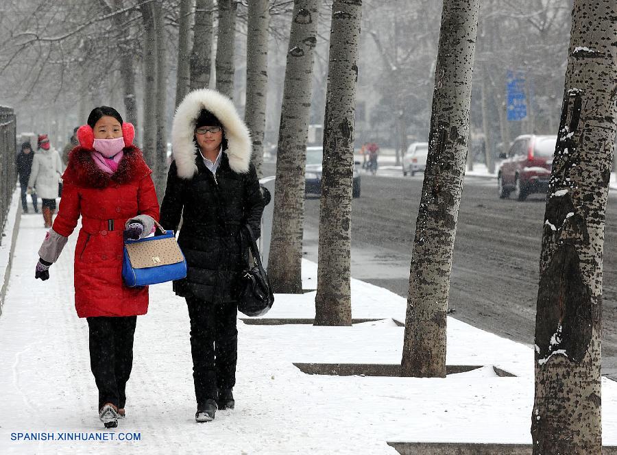 Primera nevada en Beijing de 2014