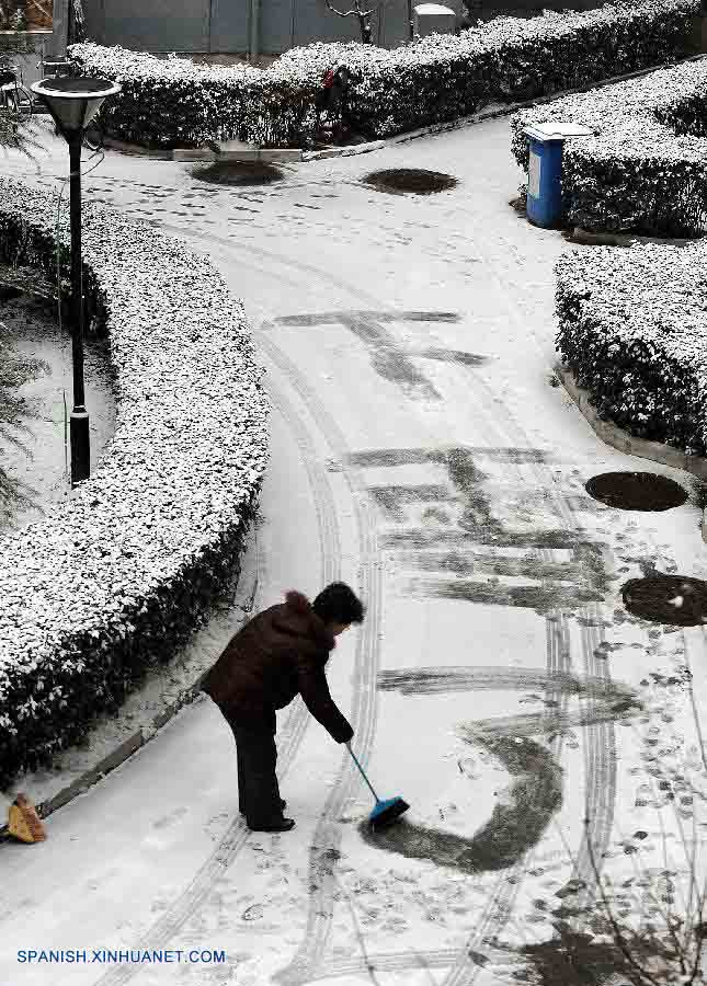 Primera nevada en Beijing de 2014