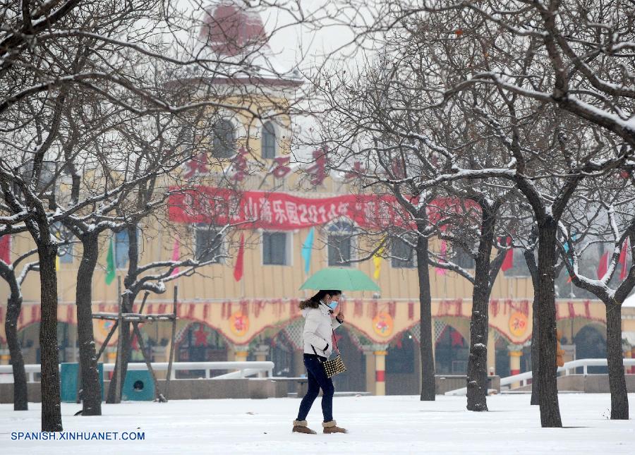 Primera nevada en Beijing de 2014