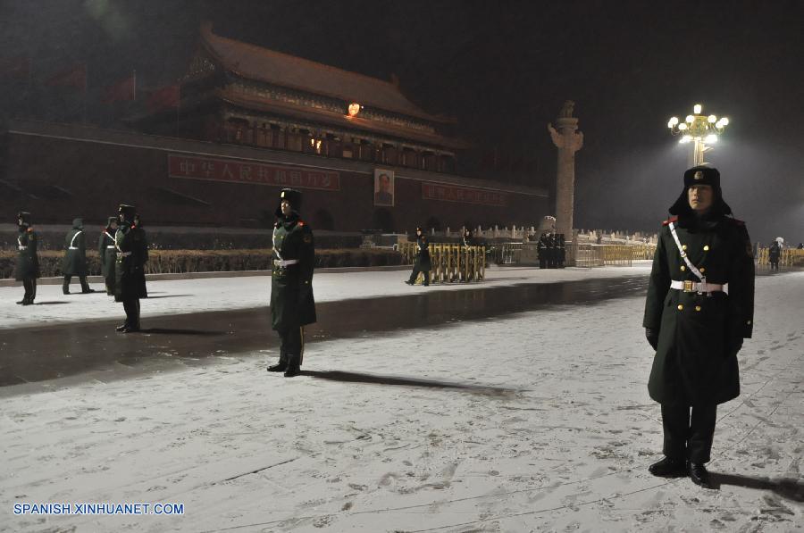 Primera nevada en Beijing de 2014