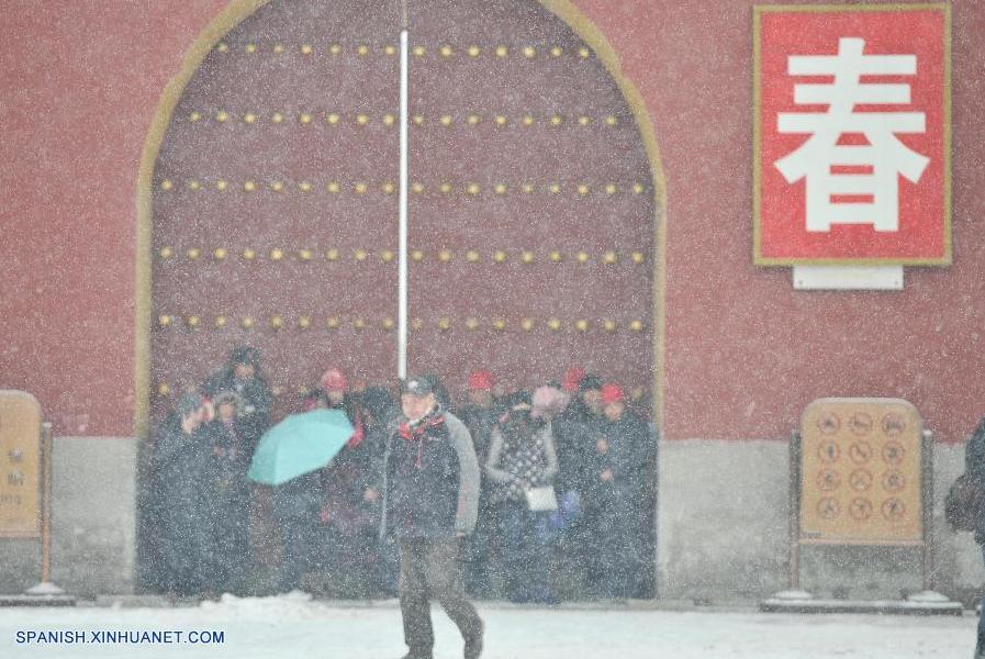 Beijing registra la primera nevada de este invierno (10)