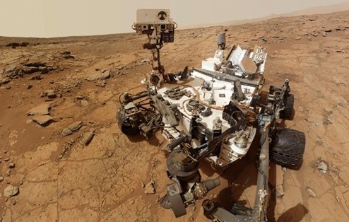 La primera fotografía de la Tierra desde Marte tomada por el Curiosity