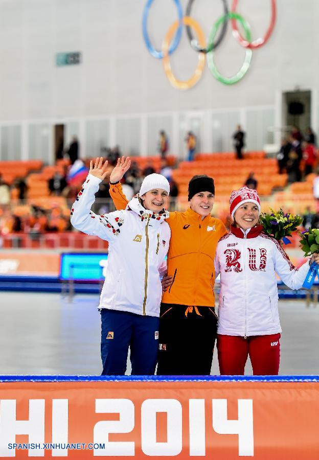 SOCHI 2014: Holandesa Wust gana oro en patinaje de velocidad 3.000m