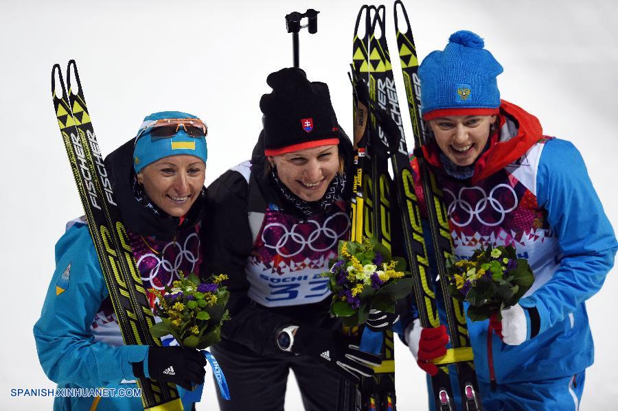 SOCHI 2014: Eslovaca Kuzmina retiene oro en biatlón