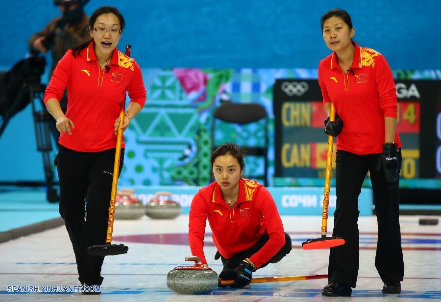 SOCHI 2014: China pierde ante Canadá 2-9 en curling femenil