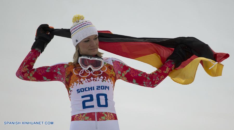 SOCHI 2014: Alemana Maria Hoefl-Riesch revalida título olímpico en supercombinada del esquí alpino