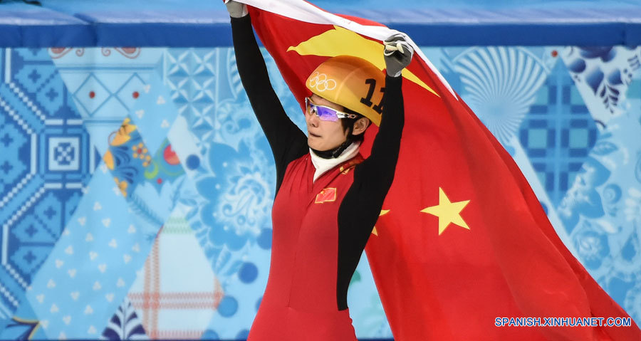 SOCHI 2014: Li Jianrou conquista primer oro para China en Sochi al ganar 500m de patinaje de velocidad en pista corta