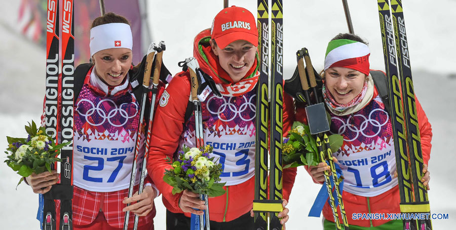 SOCHI 2014: Bielorrusa Domracheva gana segundo oro en biatlón 