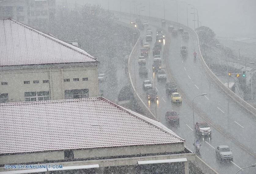 China emite alerta por nevadas