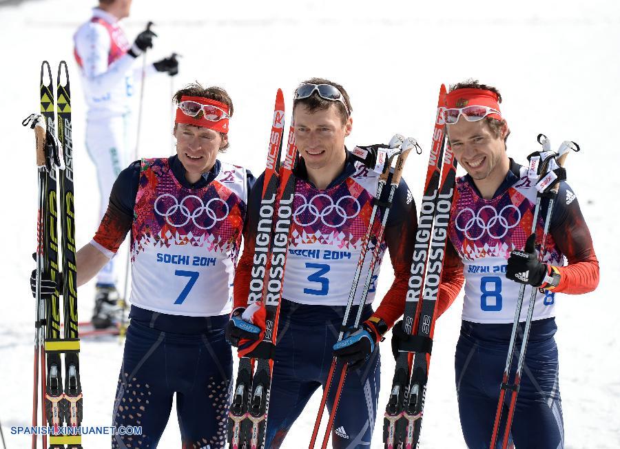SOCHI 2014: Rusia se alza con el oro en esquí de fondo de 50kms masculino