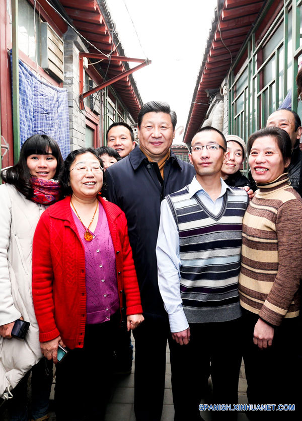 Presidente chino visita callejuelas tradicionales en Beijing pese a contaminación