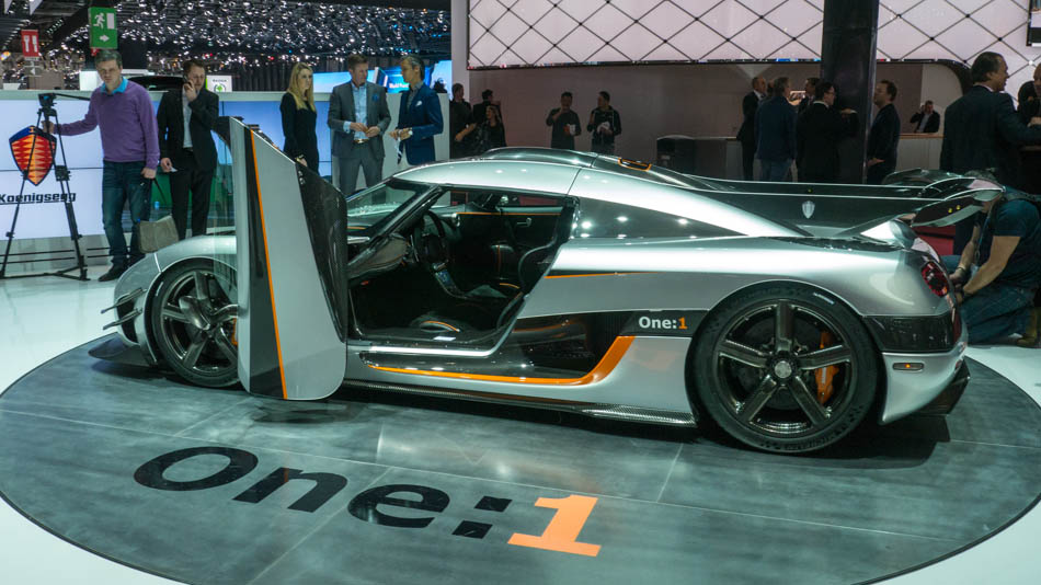 Koenigsegg One en el Salón del Automóvil de Ginebra, el 5 de marzo de 2014. [Hao Yan / chinadaily.com.cn]