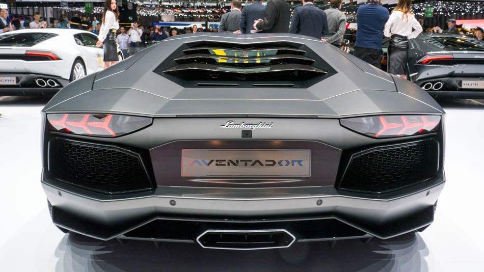 Lamborghini Aventador en el Salón del Automóvil de Ginebra, el 5 de marzo de 2014. [Hao Yan / chinadaily.com.cn]