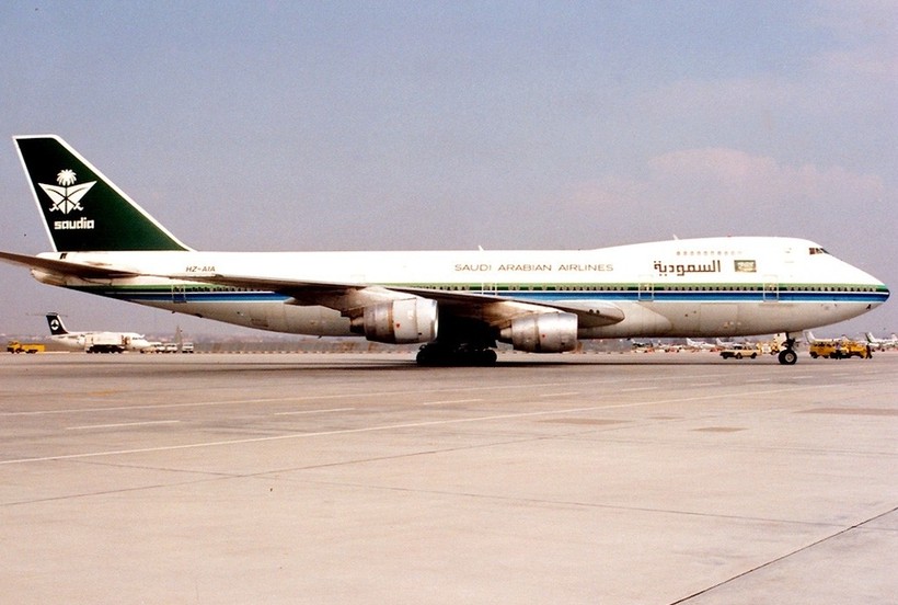 Un Boeing 747-100B de Saudi Arabian Airlines. 