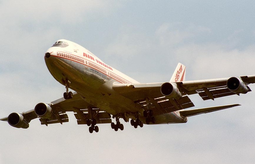 El mismo modelo de Boeing 747 237B utilizado por Air India. 