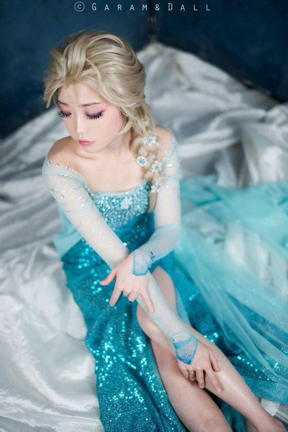 El cosplay de Elsa de Frozen 5
