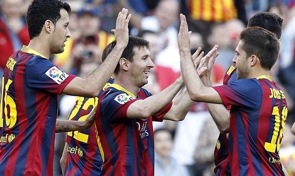 Messi hace historia en el Barcelona con un 7-0