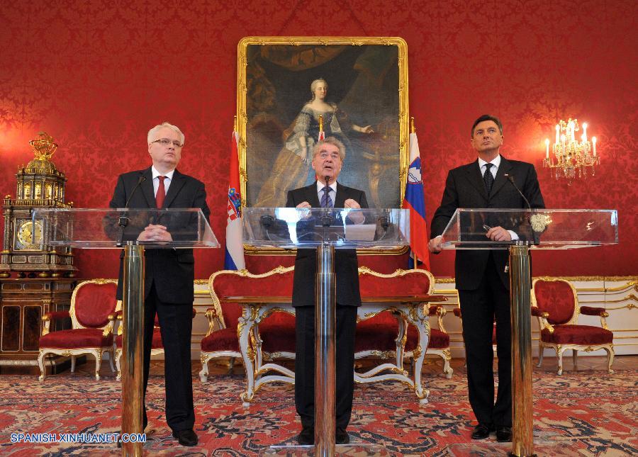 Presidentes de Austria, Eslovenia y Croacia acuerdan reunirse una vez al año