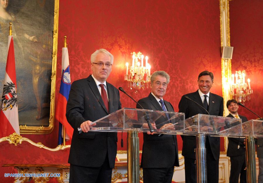 Presidentes de Austria, Eslovenia y Croacia acuerdan reunirse una vez al año