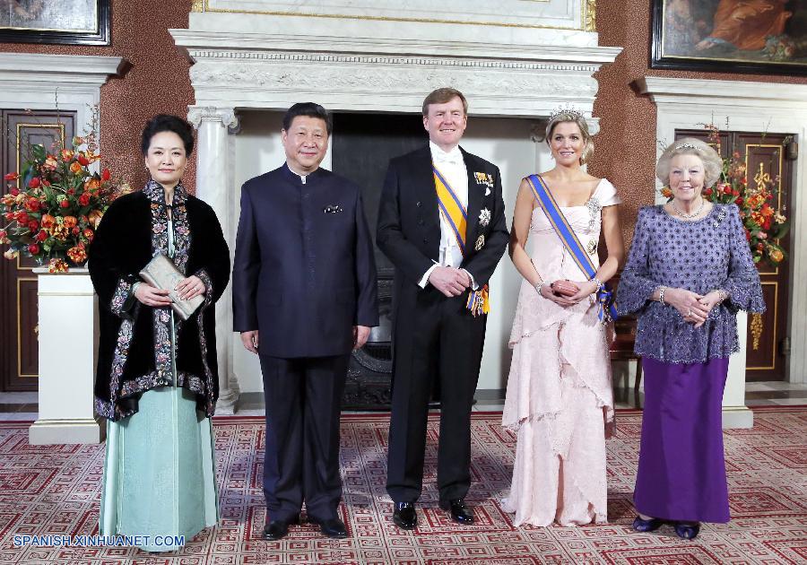 Presidente chino se reúne con rey holandés 