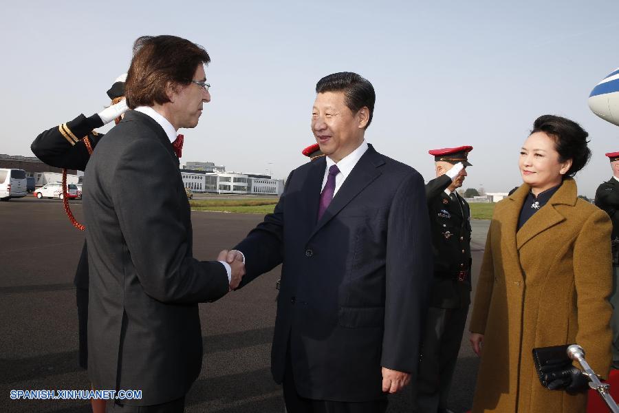 Presidente chino llega a Bruselas para visita de Estado