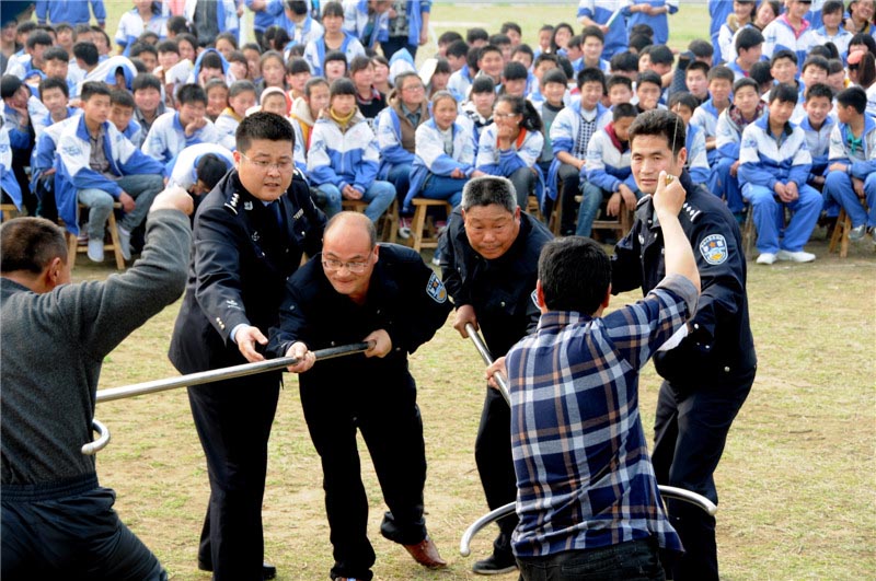 Entrenamientos de autodefensa en las escuelas de Shandong