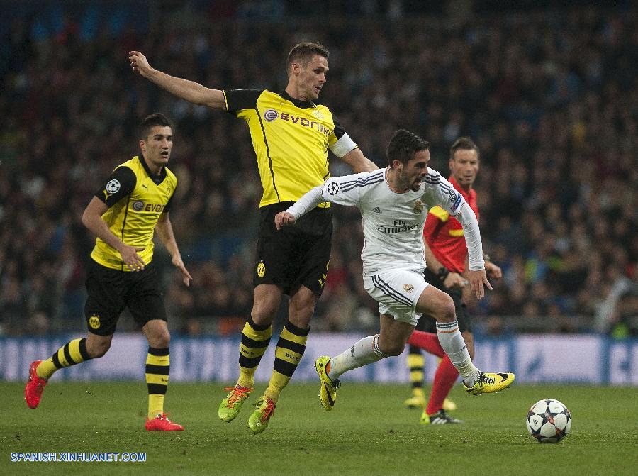 Fútbol: Avanza Real Madrid en la "Champoins" al vencer 3-0 a Borussia