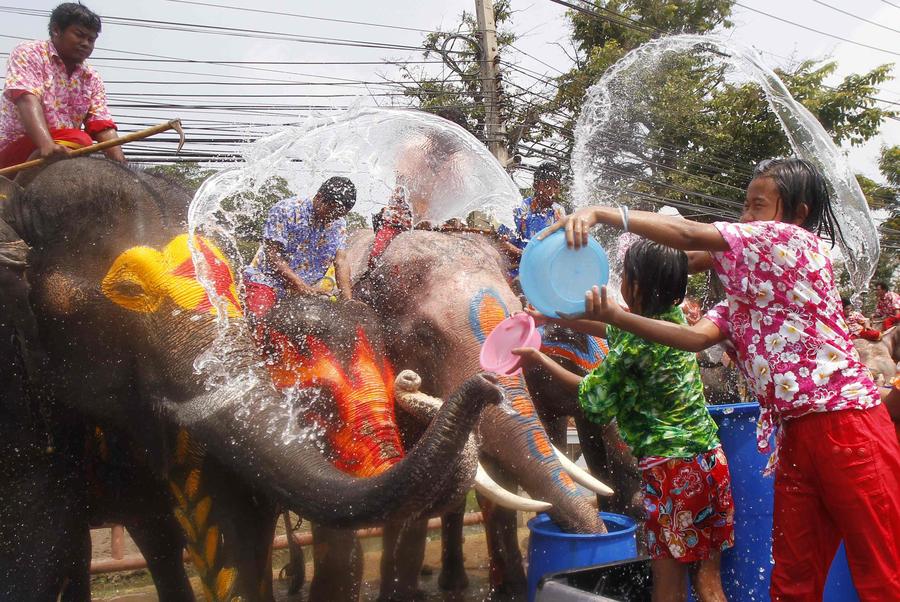 Festival de Agua de Songkran en Tailandia