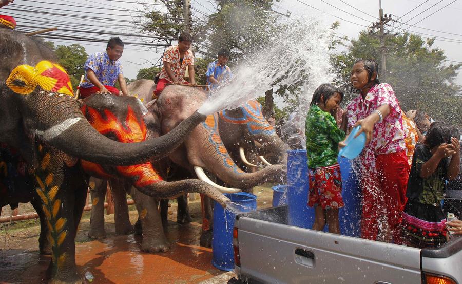 Festival de Agua de Songkran en Tailandia