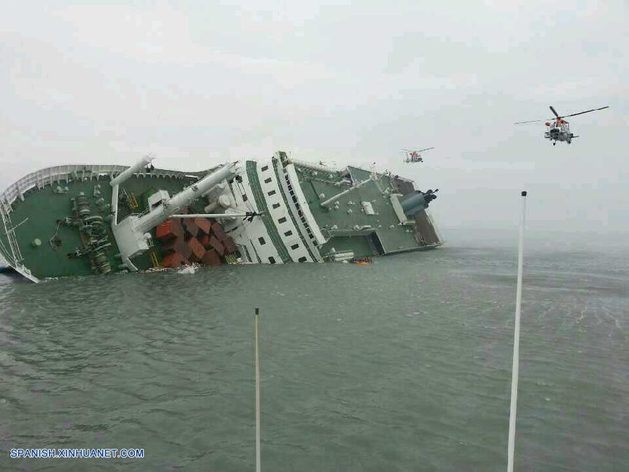 Confirmados 6 muertos y 290 desaparecidos en naufragio de barco surcoreano