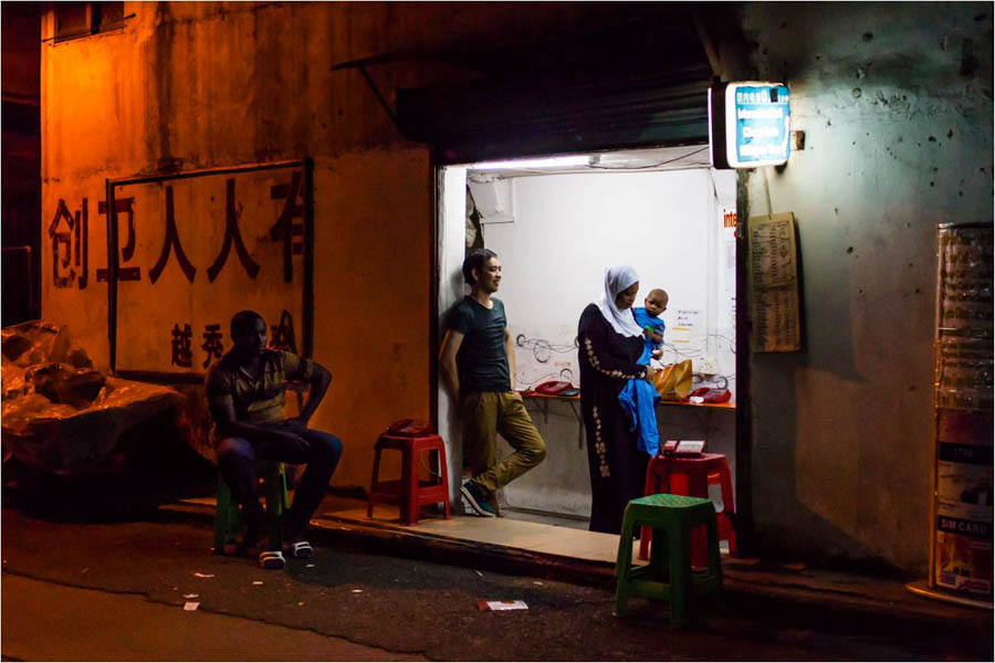 Calle africana en Guangzhou