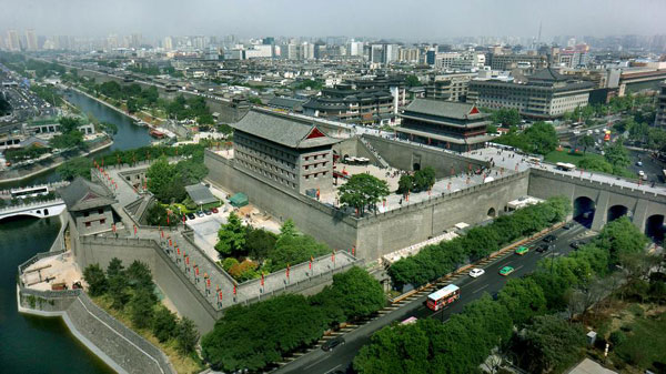 Nuevo aspecto de la muralla antigua de Xi'an