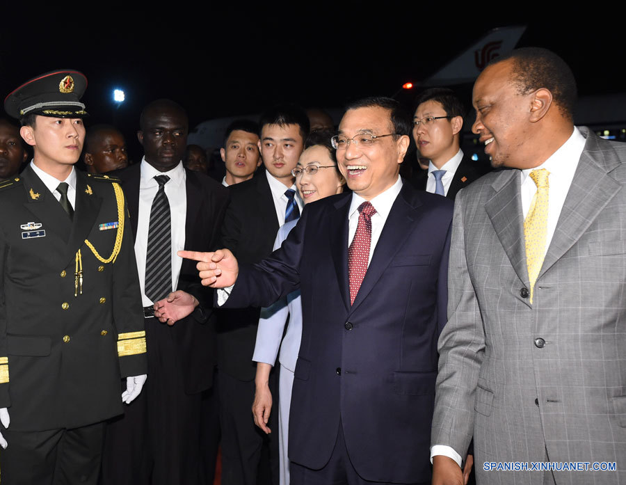 Primer ministro de China llega a Kenia 