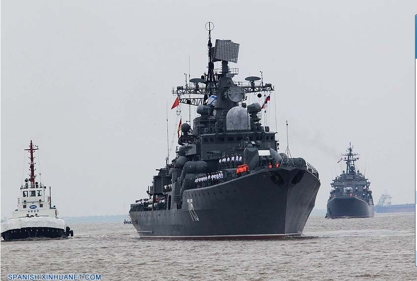 Ejercicio naval de China y Rusia se enfoca en amenaza marítima