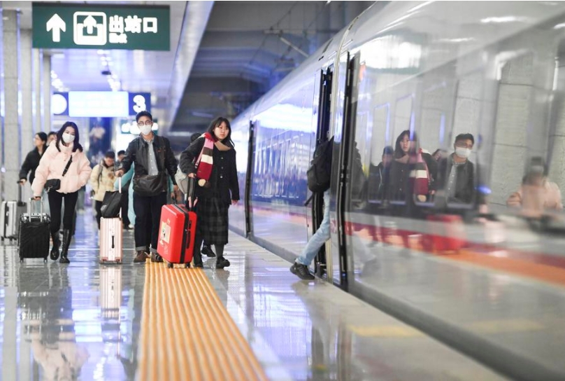 Aumentan 36,2% viajes de pasajeros por ferrocarril en China en enero-febrero