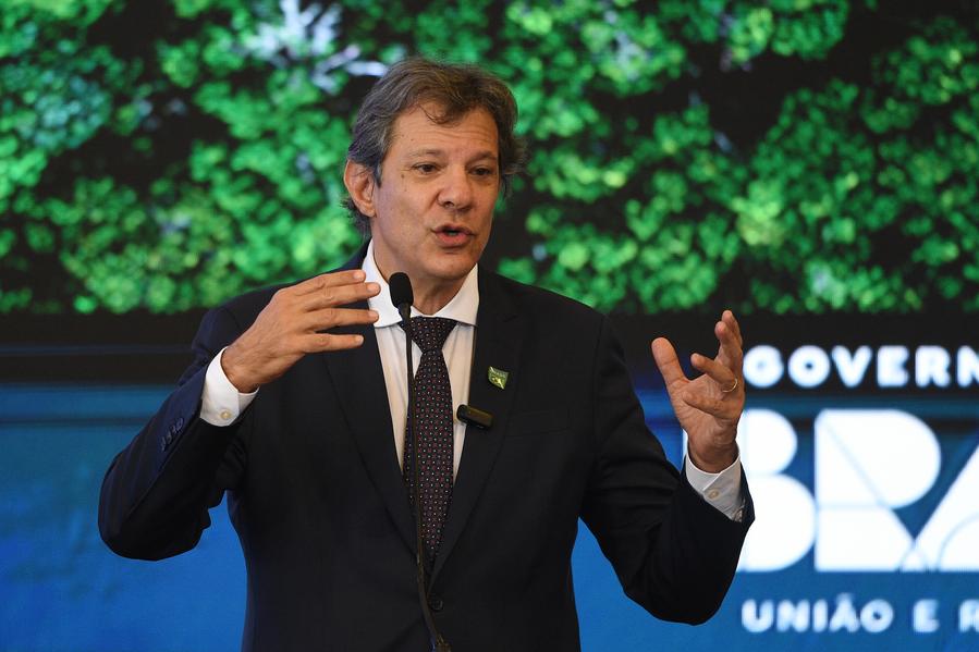 Imagen de archivo del ministro de Hacienda brasileño, Fernando Haddad, en Brasilia, Brasil, el 12 de diciembre de 2024. (Xinhua/Lucio Tavora) 