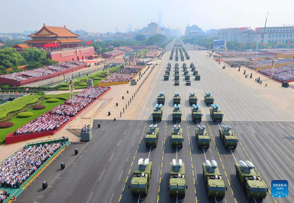 China organiza masivo desfile para conmemorar 80º aniversario de victoria en Segunda Guerra Mundial
