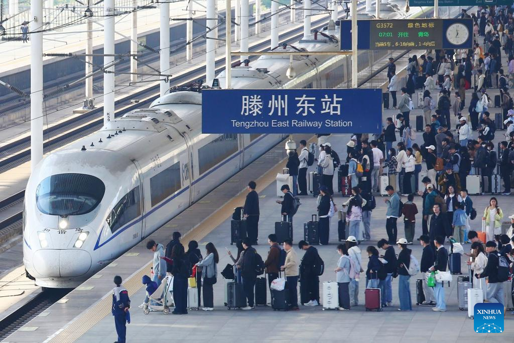Viajes de pasajeros por ferrocarril de China superan 100 millones durante las vacaciones del Primero de Mayo