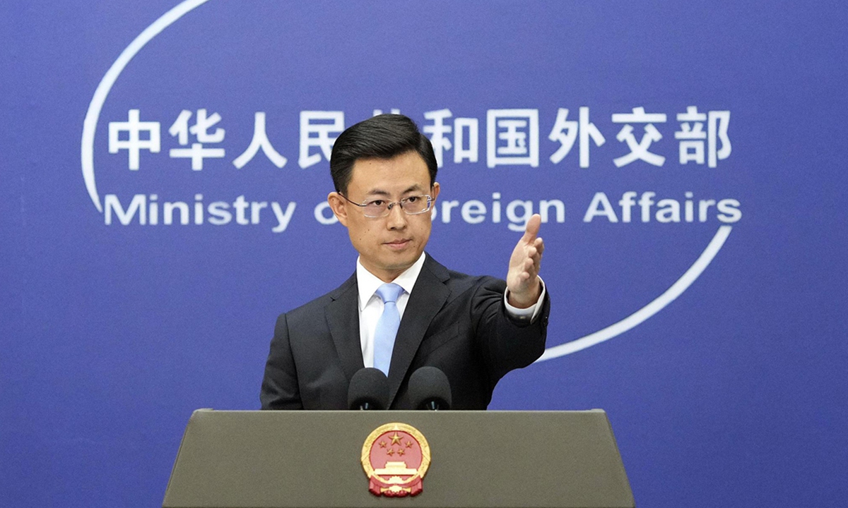 Guo Jiakun, portavoz del Ministerio de Relaciones Exteriores de China.