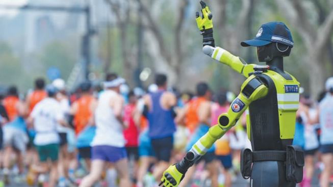 Conozca al primer escuadrón de robots policías de tráfico de China